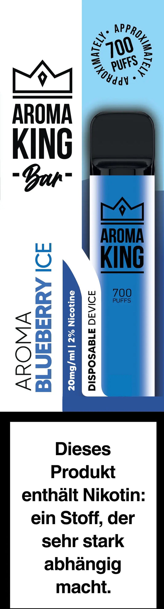 AROMA KING Bar 700 0170844 Blueberry Ice 20mg Idealshop