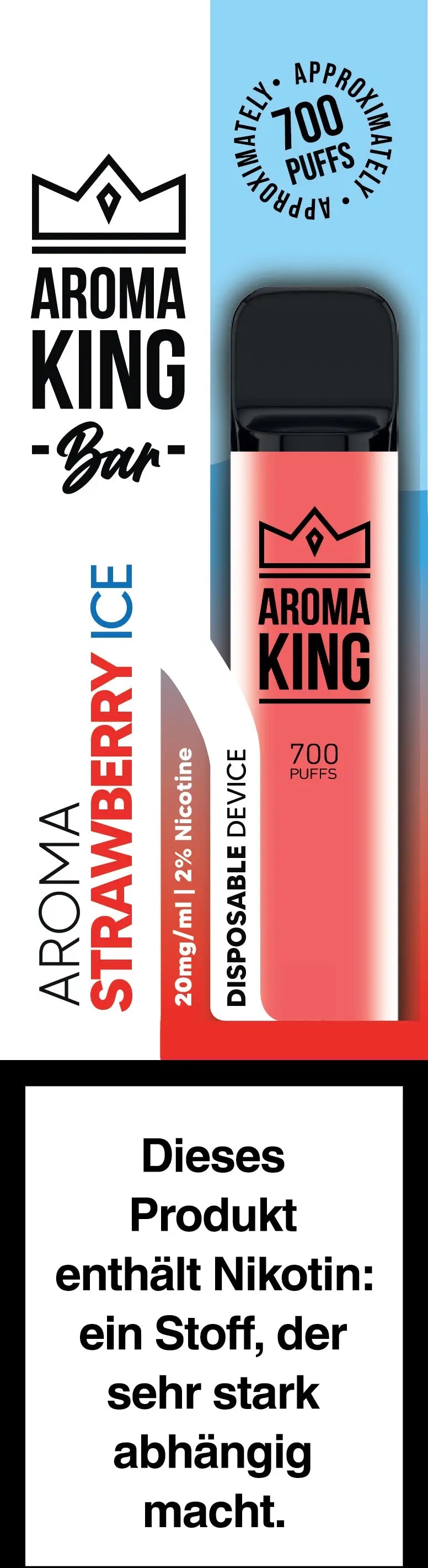 AROMA KING Bar 700 0170846 Strawberry Ice 20mg Idealshop
