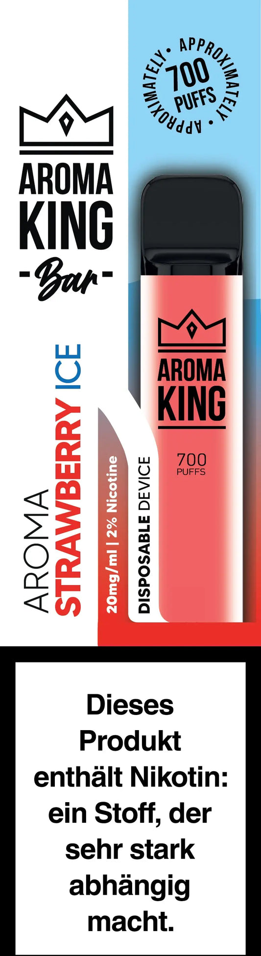 AROMA KING Bar 700 0170846 Strawberry Ice 20mg Idealshop