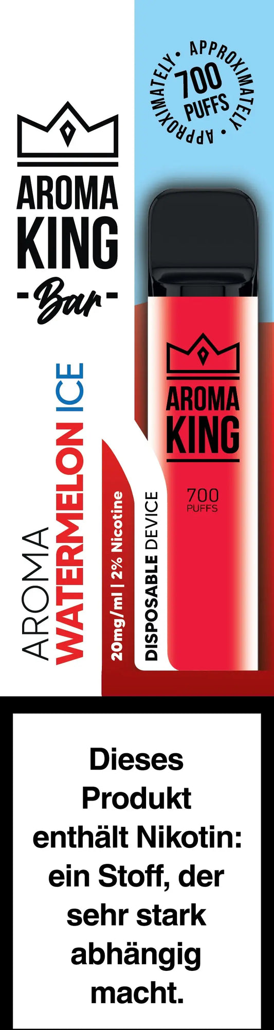 AROMA KING Bar 700 0170847 Watermelon Ice 20mg Idealshop