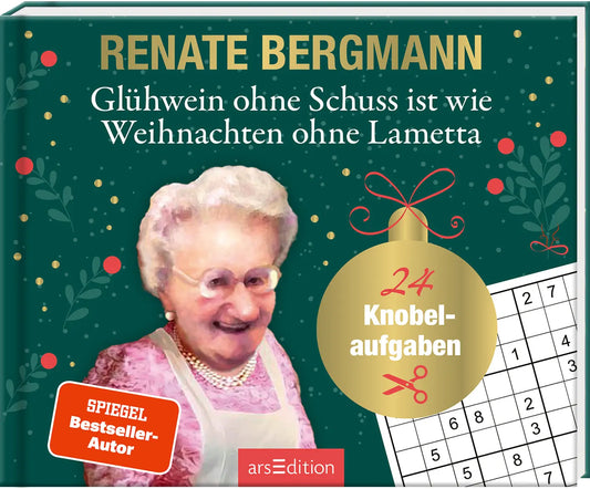 ARS EDITION Adventskalender 15.3x12.6cm 136202 24 Knobelaufgaben Idealshop