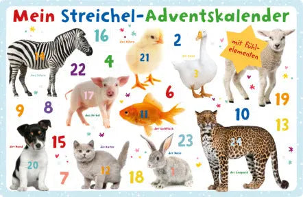 ARS EDITION Adventskalender 62x40.2cm 11883 Mein Streichel-Adventskal. Idealshop