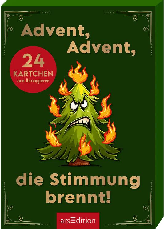 ARS EDITION Adventskalender 7.2x10.5cm 136214 24 Karten zum Abreagieren Idealshop