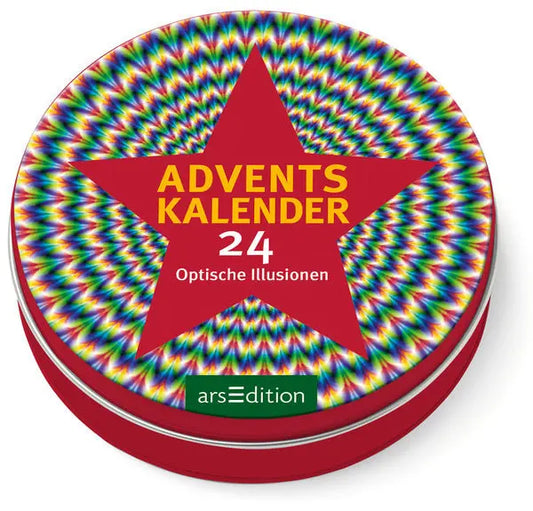 ARS EDITION Adventskalender in der Dose 11230 Optische Illusionen 12cm Idealshop