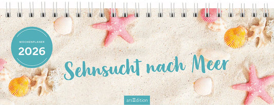 ARS EDITION Tischkalender 2026 13575 Sehnsucht Meer DE 29.7x11.5cm Idealshop