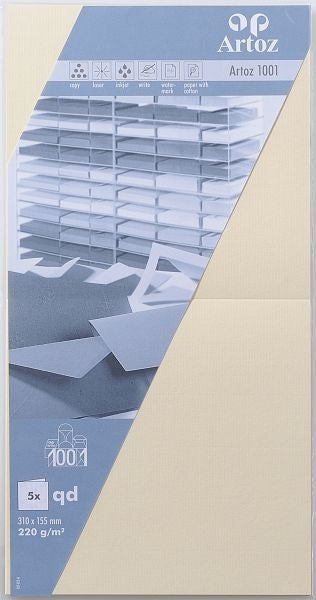 ARTOZ Karten 1001 310x155mm 107452262 220g, chamois 5 Blatt Idealshop