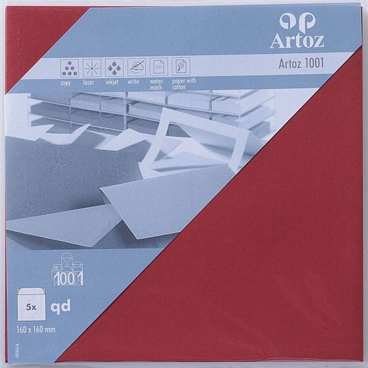 ARTOZ Couverts 1001 160x160mm 107454185 100g, weinrot 5 Stück Idealshop