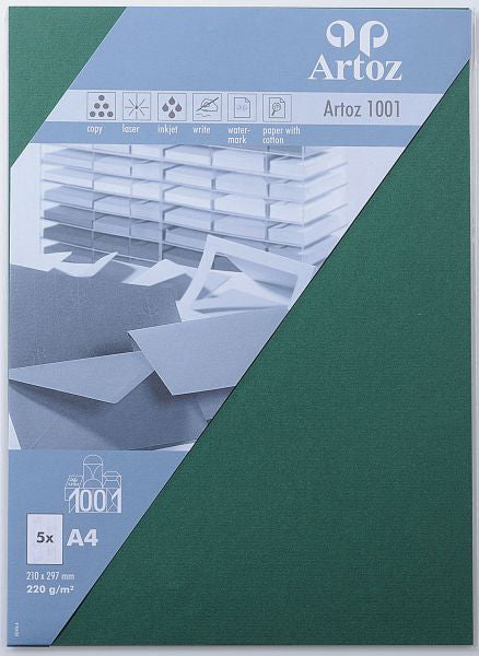 ARTOZ Karten 1001 A4 107696143 220g, racing green 5 Blatt Idealshop