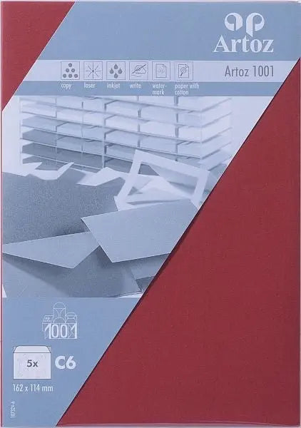 ARTOZ Couverts 1001 C6 107324185 100g, weinrot 5 Stück Idealshop