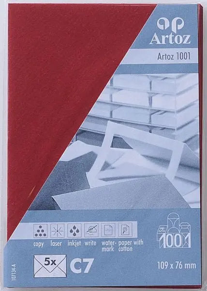 ARTOZ Couverts 1001 C7 107134185 100g, weinrot 5 Stück Idealshop