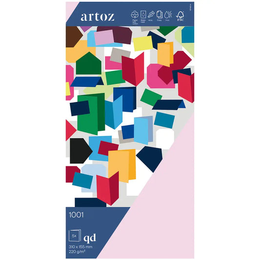 ARTOZ Karten 1001 310x155mm 10745226-483 220g, kirschblüte 5 Blatt Idealshop
