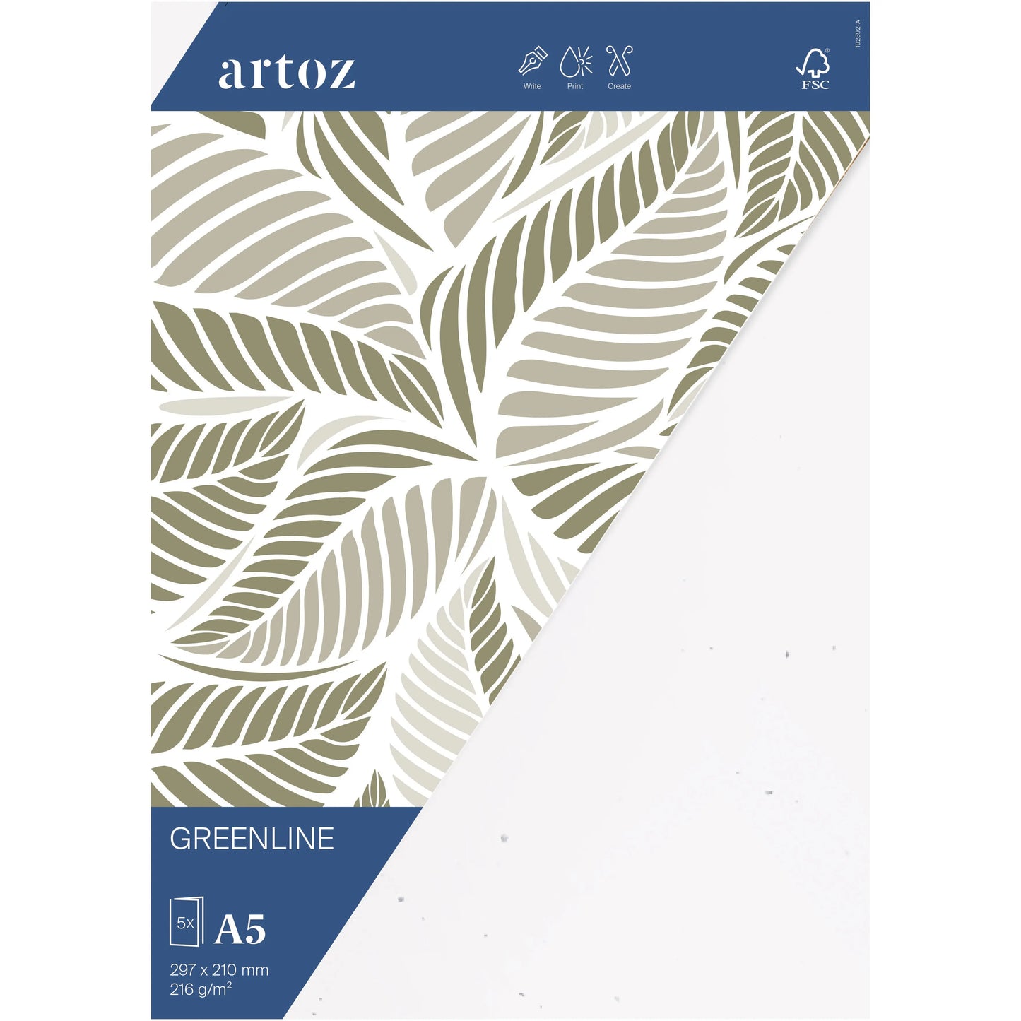 ARTOZ Karten 1001 A5 19239226-211 216g, birch 5 Blatt Idealshop