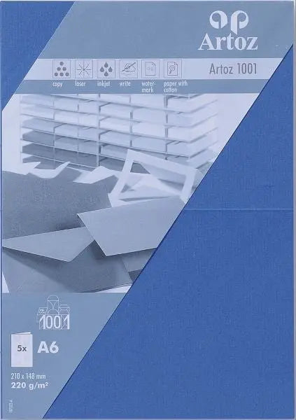 ARTOZ Karten 1001 A6 107322264 220g, royal 5 Blatt Idealshop