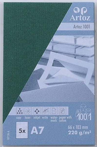 ARTOZ Karten 1001 A7 107136143 220g, racing green 5 Blatt Idealshop