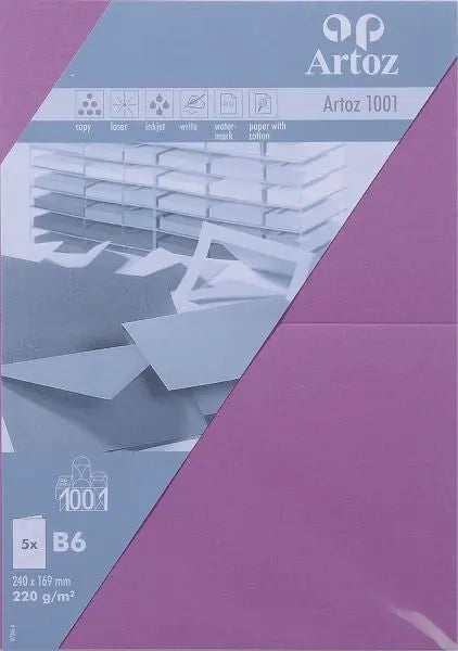 ARTOZ Karten 1001 B6 107362264 220g, holunder 5 Blatt Idealshop