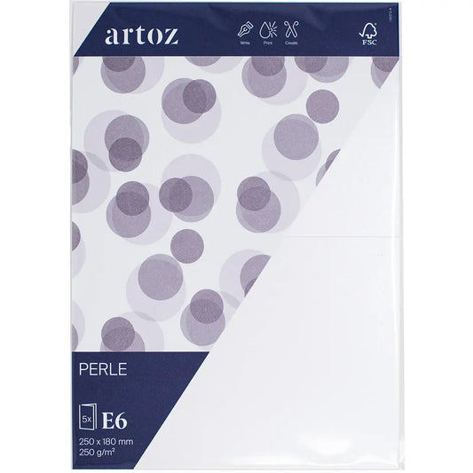 ARTOZ Karten 1001 E6 11837226-211 250g, weiss 5 Blatt Idealshop