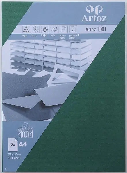 ARTOZ Papier 1001 A4 107796143 100g, racing green 5 Stück Idealshop