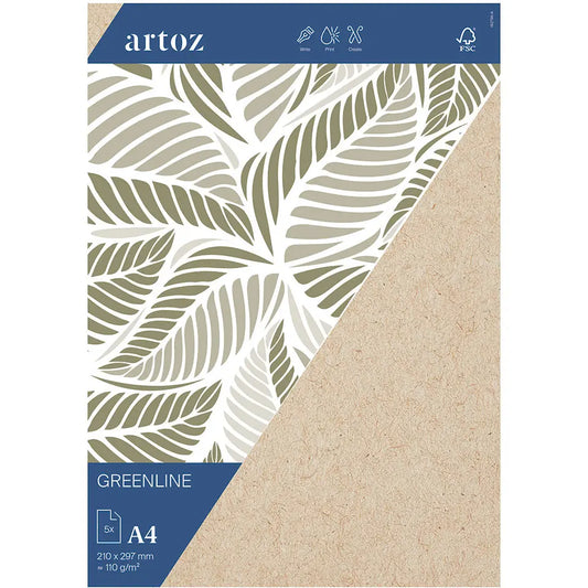 ARTOZ Papier 1001 A4 19279614-584 104g, desert 5 Blatt Idealshop