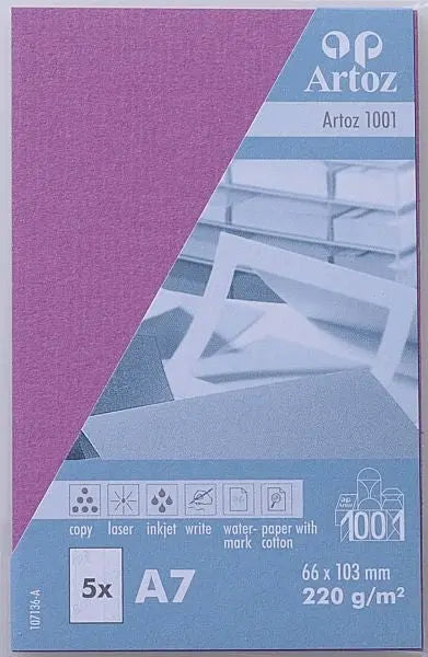 ARTOZ Visitenkarten 1001 A7 107136144 220g, holunder 5 Blatt Idealshop