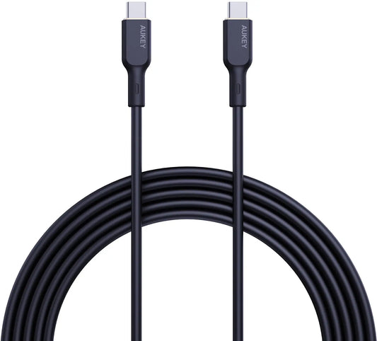 AUKEY Cable USB-C-to-C CB-SCC101 Silicone,1.0m,100W,Black Idealshop