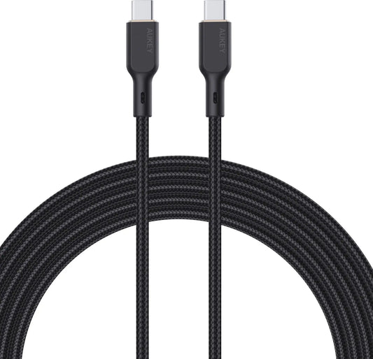AUKEY Cable USB-C-to-C Kevlar Core CB-KCC101 Nylon Braided,1.0m,100W,Bl. Idealshop
