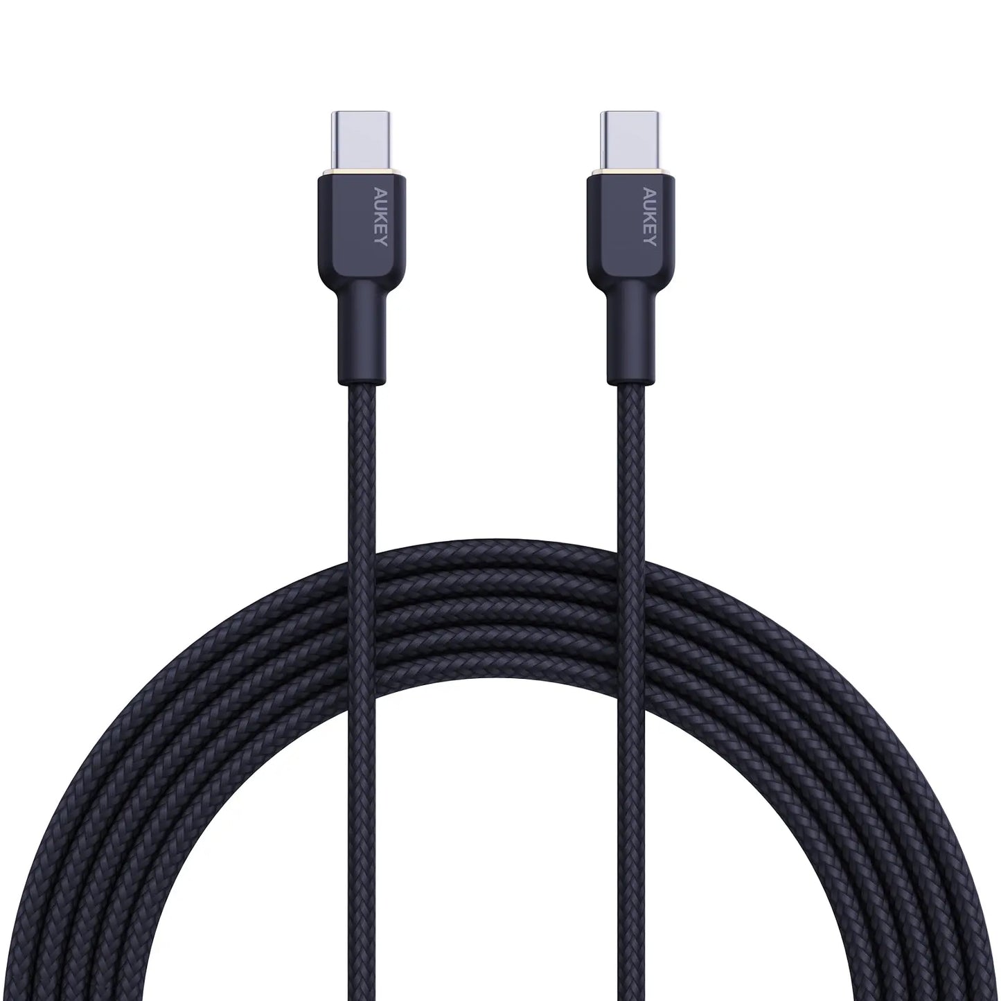 AUKEY Cable USB-C-to-C KevlarCore CB-NCC2 BK N ylon Braided,1.8m,60W, Bl. Idealshop