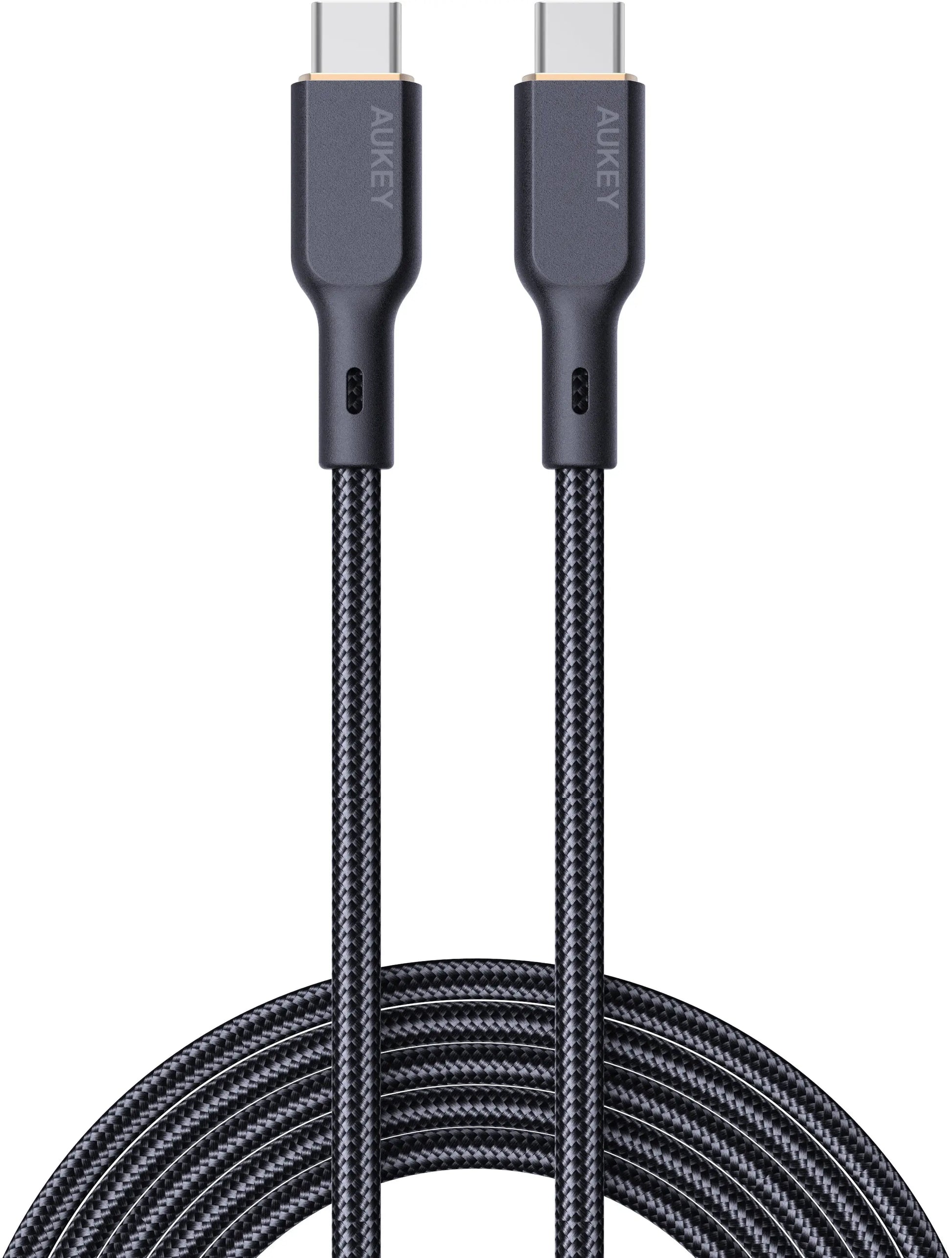 AUKEY Cable USB-C-to-C,Kevlar Core CB-KCC102 1.8m,Nylon Braided,100W,Bl. Idealshop