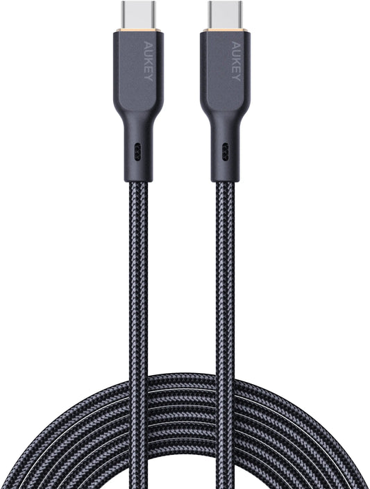 AUKEY Cable USB-C-to-C,Kevlar Core CB-KCC102 1.8m,Nylon Braided,100W,Bl. Idealshop