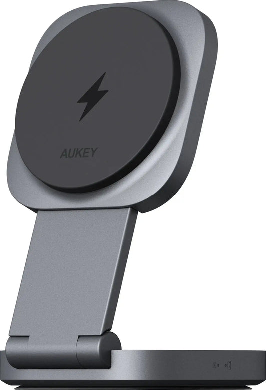 AUKEY MagFusion L 2-IN-1 LC-MC211 Qi2 Wireless Charger Idealshop