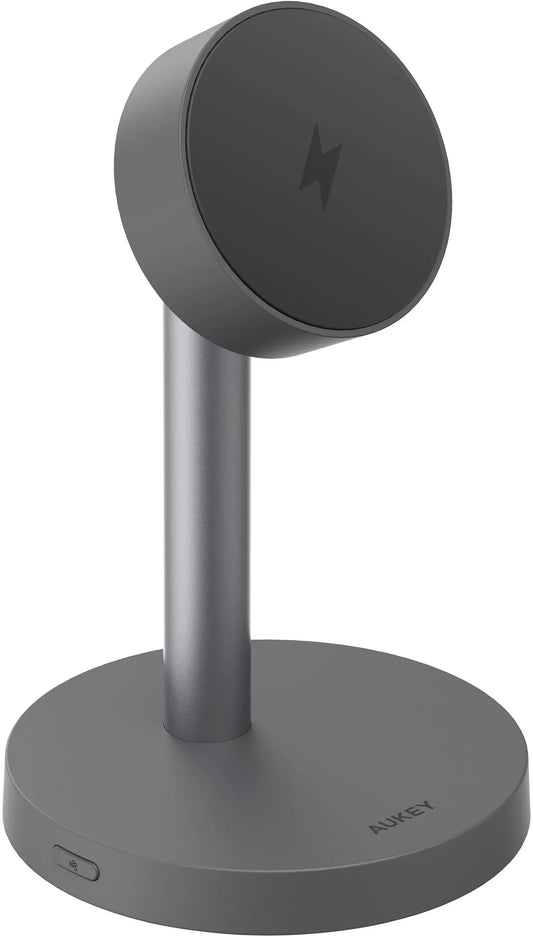 AUKEY Magnetic Wireless Charger LC-MC111 DG Stand 25W Qi2.2,Dark Grey Idealshop