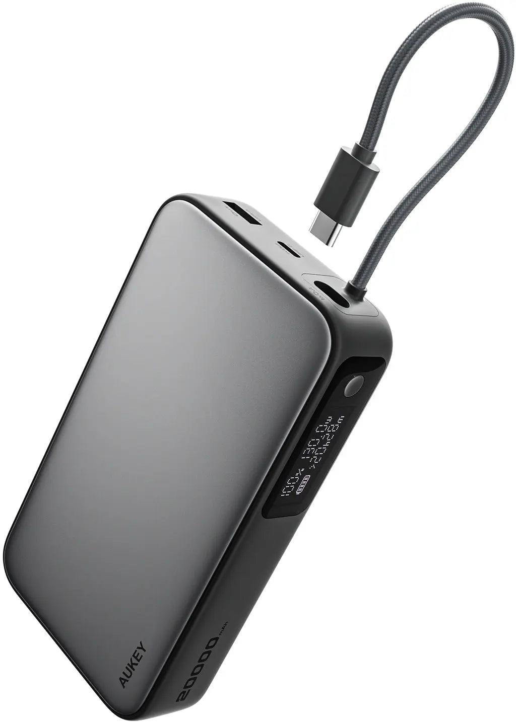 AUKEY Spark Sling 20000mAh PB PB-Y48 100W PD Bild-in-USB-C Cal.Gr Idealshop