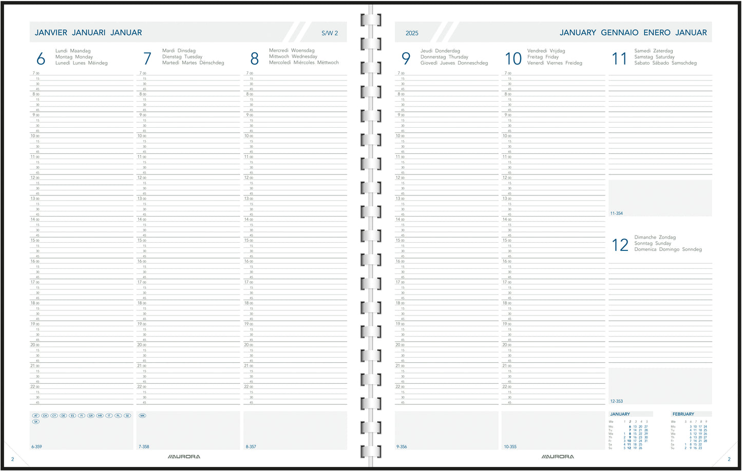 AURORA    Agenda Plan a Week PAW    2025