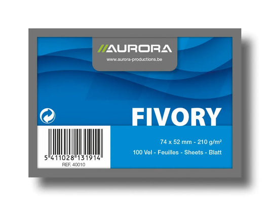 AURORA Karteikarten blanko A8 40010 weiss 100 Stück Idealshop