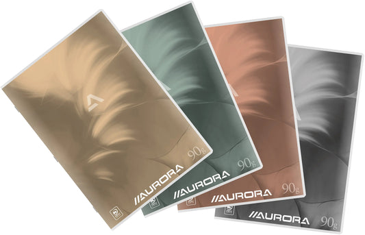 AURORA Notizbuch A4 60MQ10 kariert assortiert Idealshop