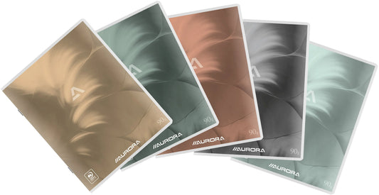 AURORA Notizbuch A5 136MQ10 kariert assortiert Idealshop