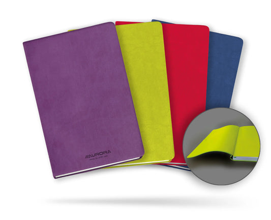 AURORA Notizbuch Softcover A5 2396CA assortiert, liniert 192 Seiten Idealshop
