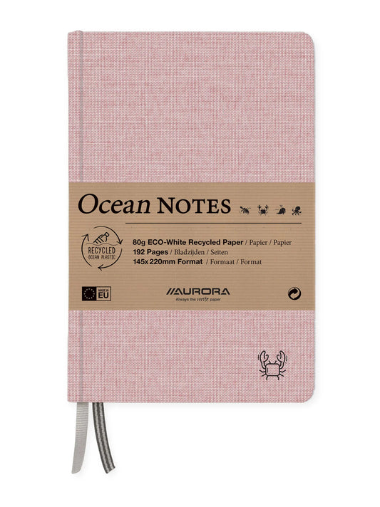 AURORA OCEAN NOTES A5 2396RTR rot, liniert 192 Seiten Idealshop