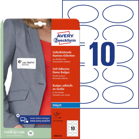 AVERY ZW. Namensetiketten        85x50mm Idealshop