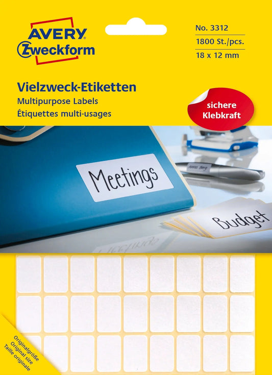 AVERY ZW. Universaletiketten     18x12mm Idealshop