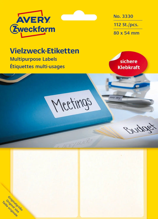 AVERY ZW. Universaletiketten     80x54mm Idealshop