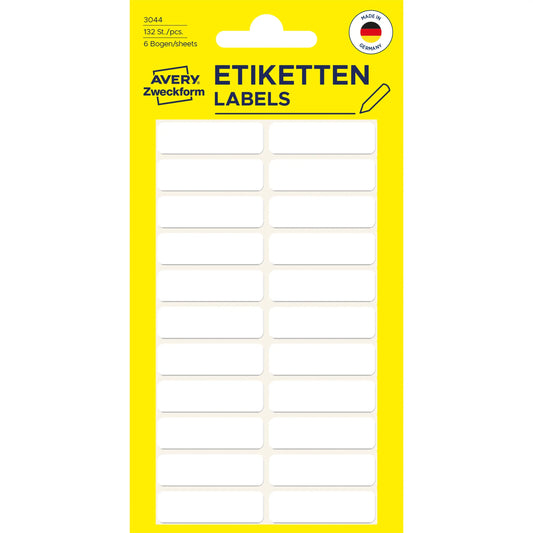 AVERY ZWECKFORM Etiketten 32×10mm 3044 weiss 120 Stück Idealshop