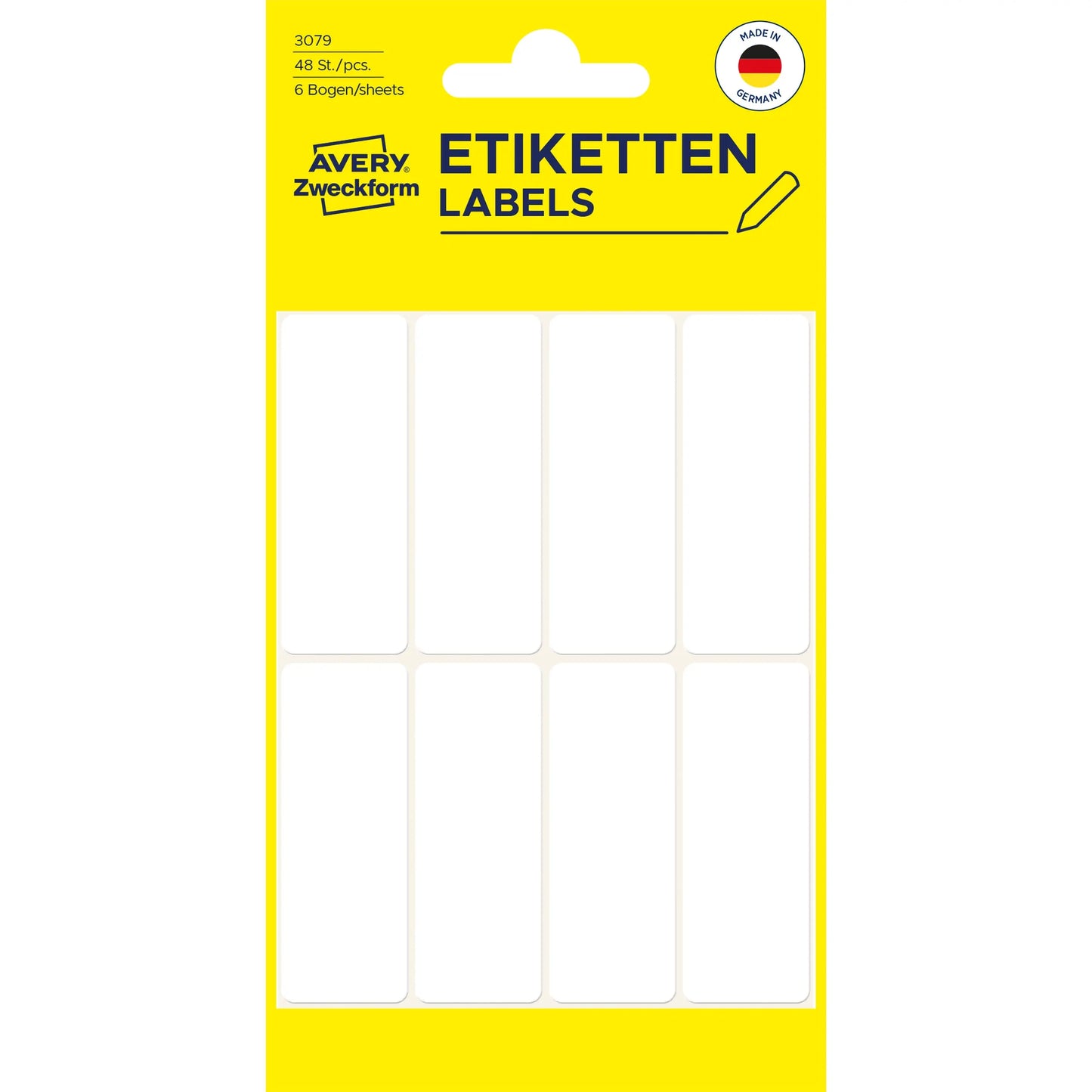 AVERY ZWECKFORM Etiketten 50×19mm 3079 weiss 48 Stück Idealshop