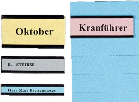 BEREC Magnetetikettenträger 10x60mm ET 16/50 U-Profil 50 Stück Idealshop
