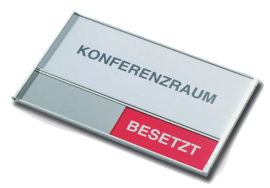 BEREC Türschild 108x180mm 314.077 Alu, Frei-Besetzt Idealshop