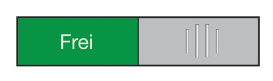 BEREC Türschild 27,4x102mm 314.081 Alu, Frei-Besetzt Idealshop