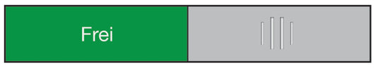 BEREC Türschild 37,4x152mm 314.087 Alu, Frei-Besetzt Idealshop