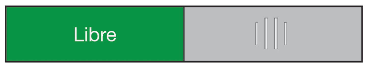 BEREC Türschild 37,4x152mm 314.088 Alu, Libre-Occupé Idealshop