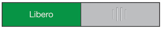 BEREC Türschild 37,4x152mm 314.089 Alu, Libero-Occupato Idealshop