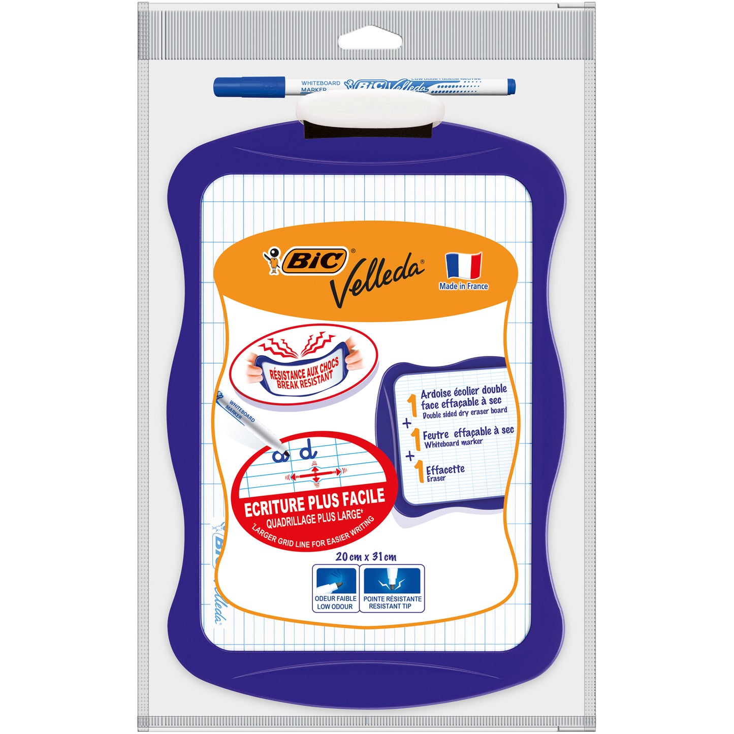 BIC       Schultafel Whiteboard  20x31cm