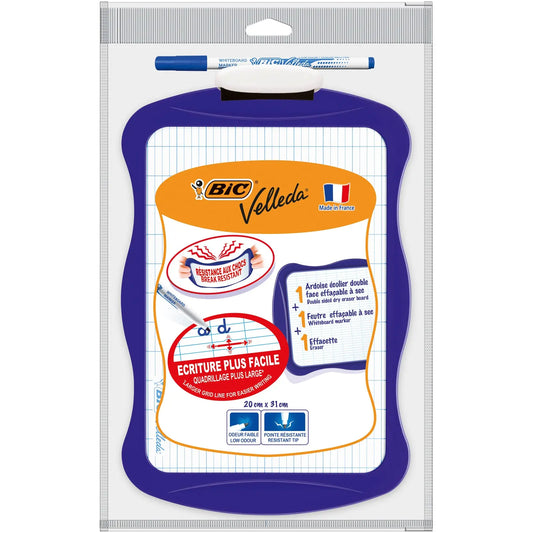 BIC Schultafel Whiteboard 20x31cm 841362 inkl. Velleda Marker ass. Idealshop